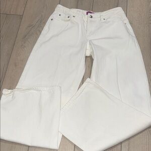 Edikted White Flare Jeans